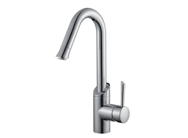 Vado Kori Mono Kitchen Mixer Single Lever Deck Mounted With Swivel Spout Chrome product image - Image 1