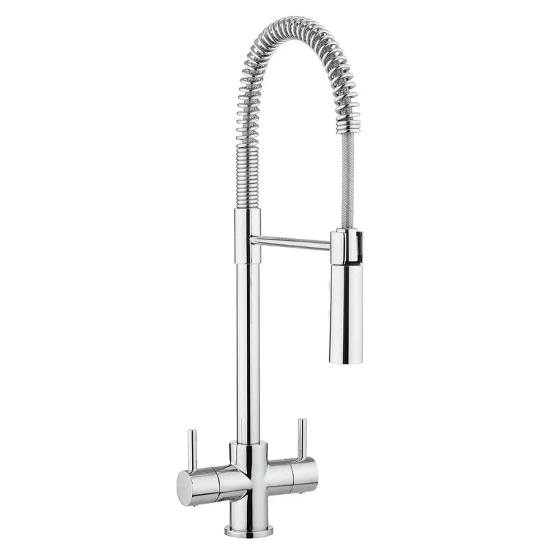 Crosswater Cook Dual Control Kitchen Mixer With Flexi Spray Chrome product image - Image 1