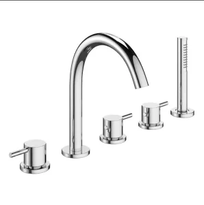 Crosswater Mpro Bath 5 Hole Set Deck Mounted Chrome