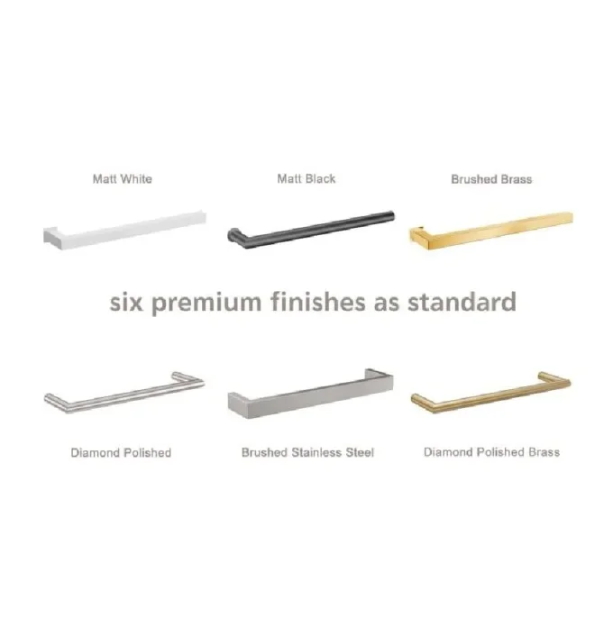 Thermosphere 12v Heated Towel Bar Double Square 632mm Matt White detail view - Image 2