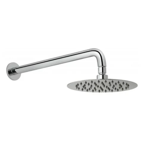 Vado Aquablade 200mm (8") Round Easy Clean Slimline Shower Head With Arm Chrome detail view - Image 5