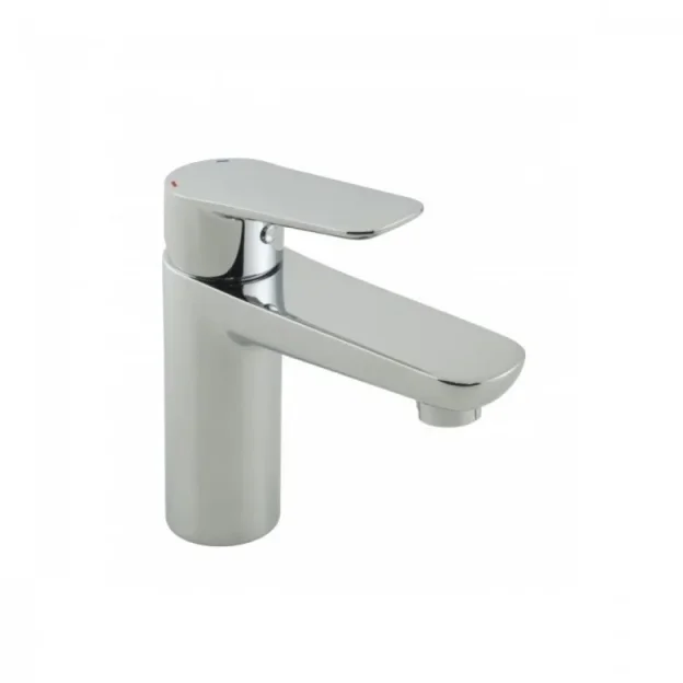 Vado Photon Mono Basin Mixer Smooth Bodied Single Lever Deck Mounted With Honeycomb Flow Regulator (no Waste) Chrome product image - Image 1