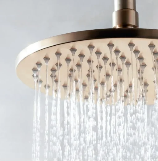 Crosswater Mpro Fixed Head 300mm Brushed Brass detail view - Image 3