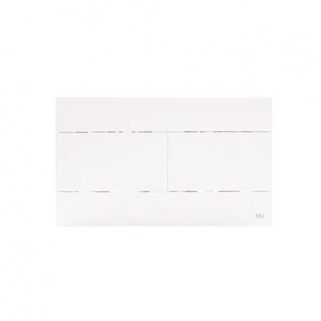 Oli Slim White Soft Touch Mechanical Flush Plate TD