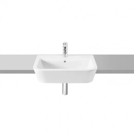 Roca The Gap Wall Hung/on-countertop Basin 550 X 470mm - 0 Taphole detail view - Image 2