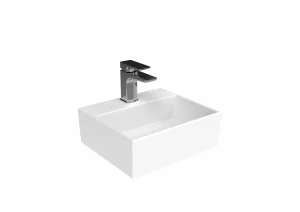 Saneux Matteo 34x30cm Washbasin 1th - Gloss White