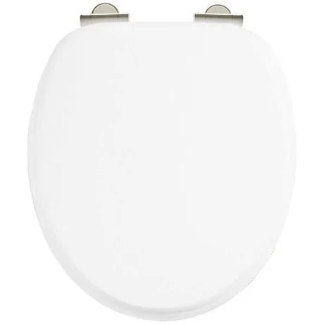 Burlington Matt White Seat - Chrome Soft Close