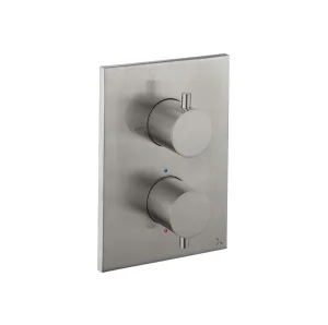 Crosswater Crossbox Mpro 1 Outlet Trim & Levers Stainless Steel Effect