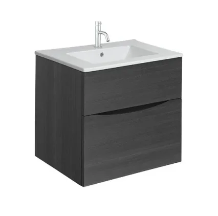 Crosswater Glide Ii 2 Drawer Basin Unit 500 Steelwood