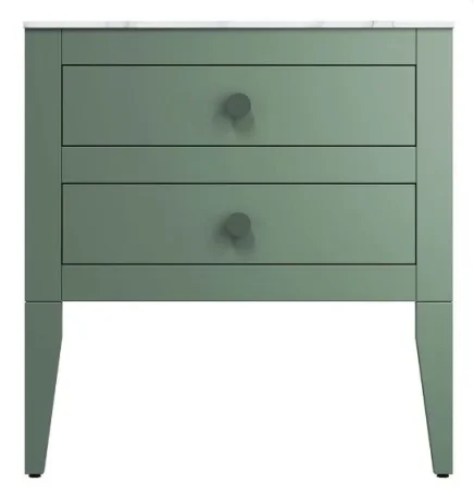 Crosswater Canvass Basin Unit 700 Sage Green detail view - Image 6