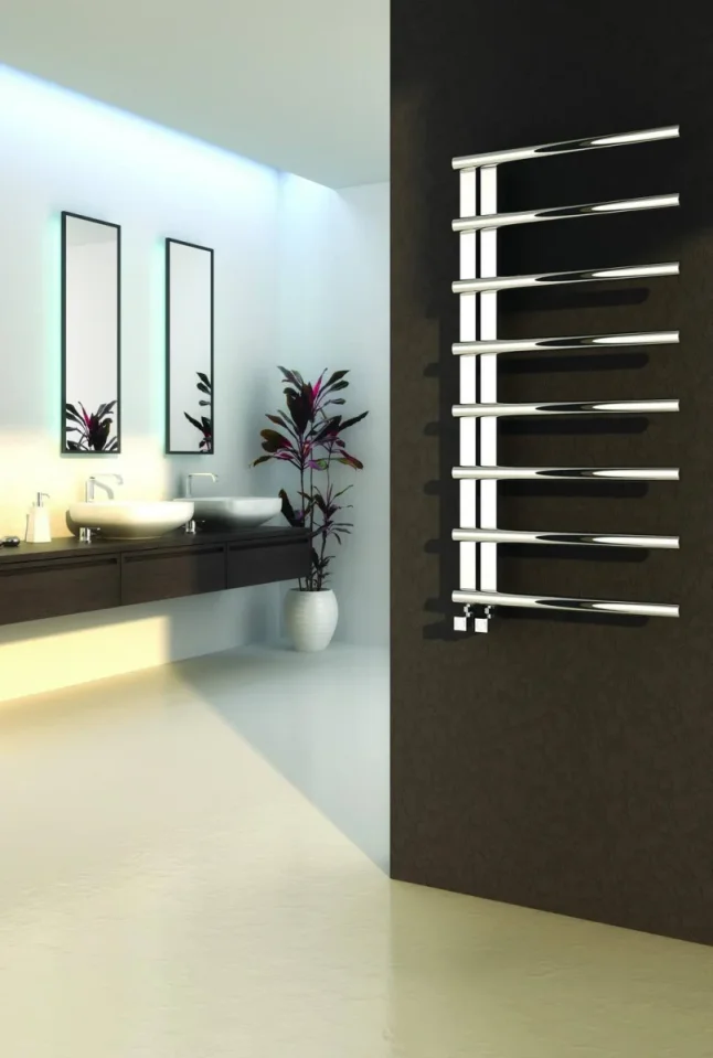 Reina Celico 500 X 1000 Stainless Steel Towel Radiator detail view - Image 2