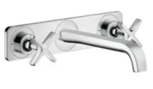 Axor Citterio E 3-hole Basin Mixer For Concealed Installation Wall-mounted With Spout 220 Mm And Plate Chrome product image - Image 1