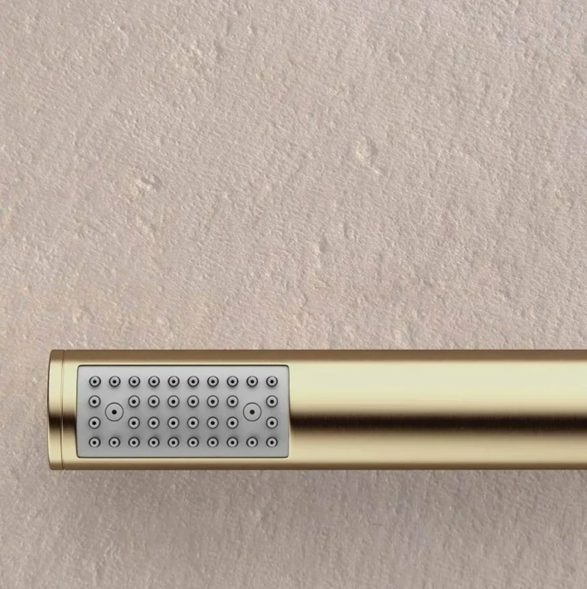 Crosswater Mpro Shower Kit & Wall Out Brushed Brass detail view - Image 3