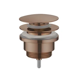 Just Taps Basin Waste, Universal Slotted And Unslotted Brushed Bronze
