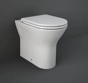 Rak Feeling Rimless Back To Wall Pan In Matt White