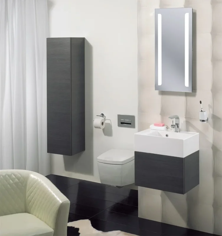 Crosswater Elite 800 x 500 Led Illuminated LED Mirror detail view - Image 2