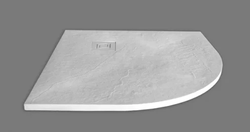 Merlyn Truestone Quad Tray White 900 X 900mm detail view - Image 2