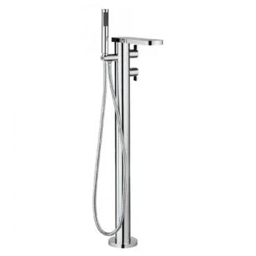 Crosswater Wisp Thermo Bath Shower Mixer Floor Standing With Kit Chrome