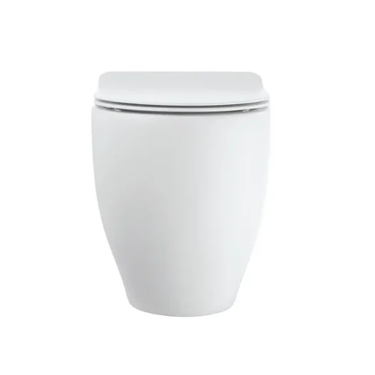 Crosswater Glide Ii Back To Wall Toilet Rimless 52 Matt White detail view - Image 6