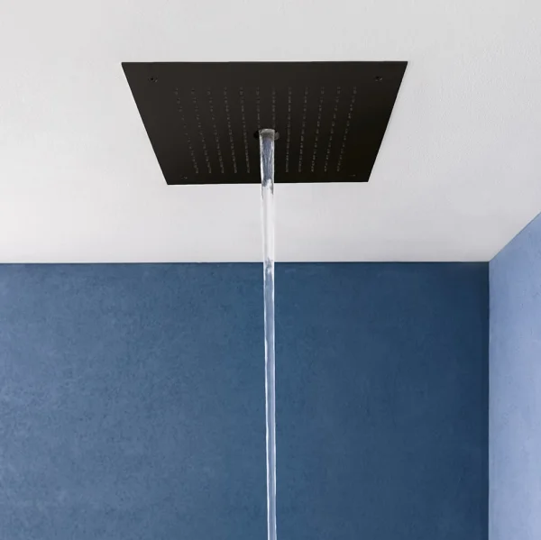 Crosswater Mpro Stream 380x380 Recessed Shower Head Matt Black