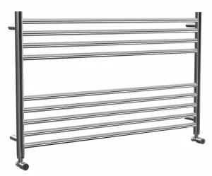 Vogue Pearl Towel Radiator Dual Energy - Polished Stainless Steel 600X1000