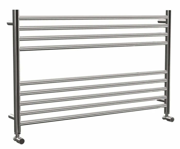 Vogue Pearl Towel Radiator Dual Energy - Polished Stainless Steel 600X1000 product image - Image 1