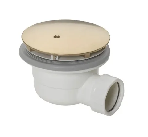 Crosswater High Flow Shower Waste Brushed Brass product image - Image 1