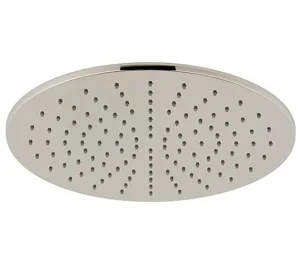 Vado Individual Single Function Easy Clean Round Shower Head 300mm Brushed Nickel