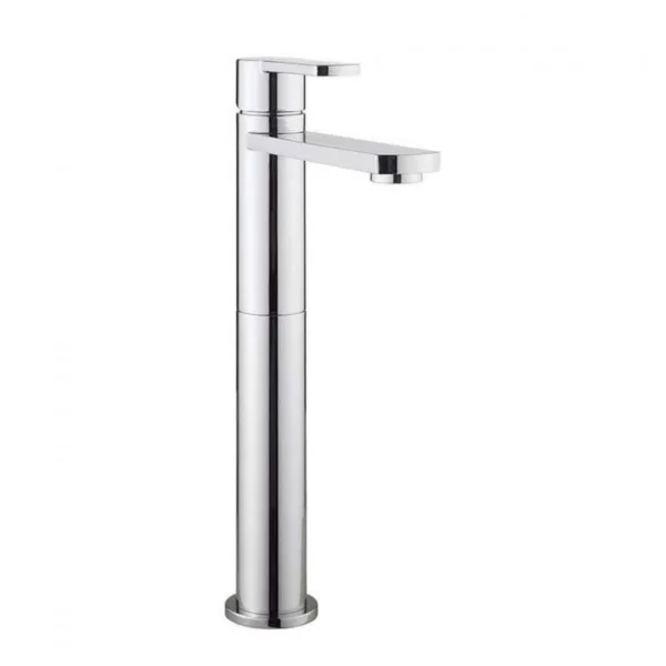 Crosswater Wisp Basin Tall Monobloc No Pop-up-waste Deck Mounted Chrome