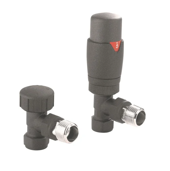 Crosswater Kai Angled Trv Valve Anthracite