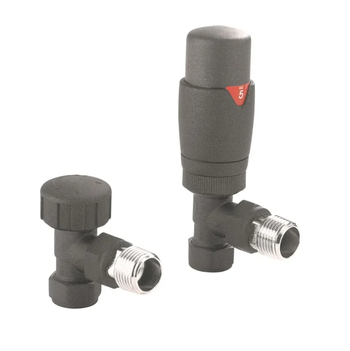Crosswater Kai Angled Trv Valve Anthracite product image - Image 1