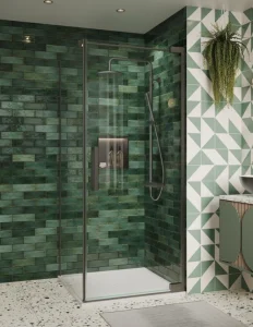 Crosswater Asura 8mm Side Panel For Hinged Door 800 Slate