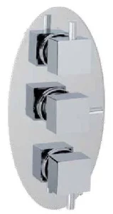 Eastbrook Triple Control Shower Valve Only Chrome