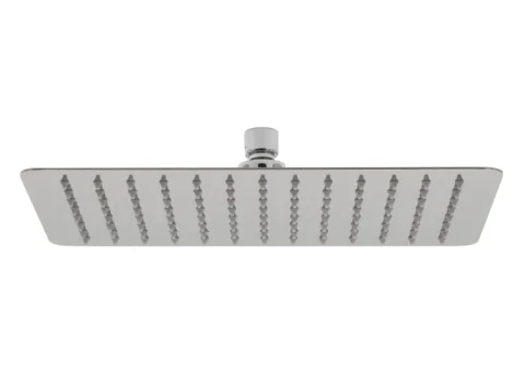 Vado Aquablade Single Function Easy Clean Slim Line Rectangular Shower Head, 300mm X 200mm (12 X 8") Chrome detail view - Image 2