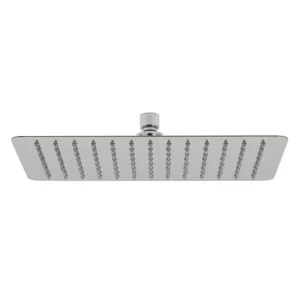 Vado Aquablade Single Function Easy Clean Slim Line Rectangular Shower Head, 300mm X 200mm (12 X 8") Chrome