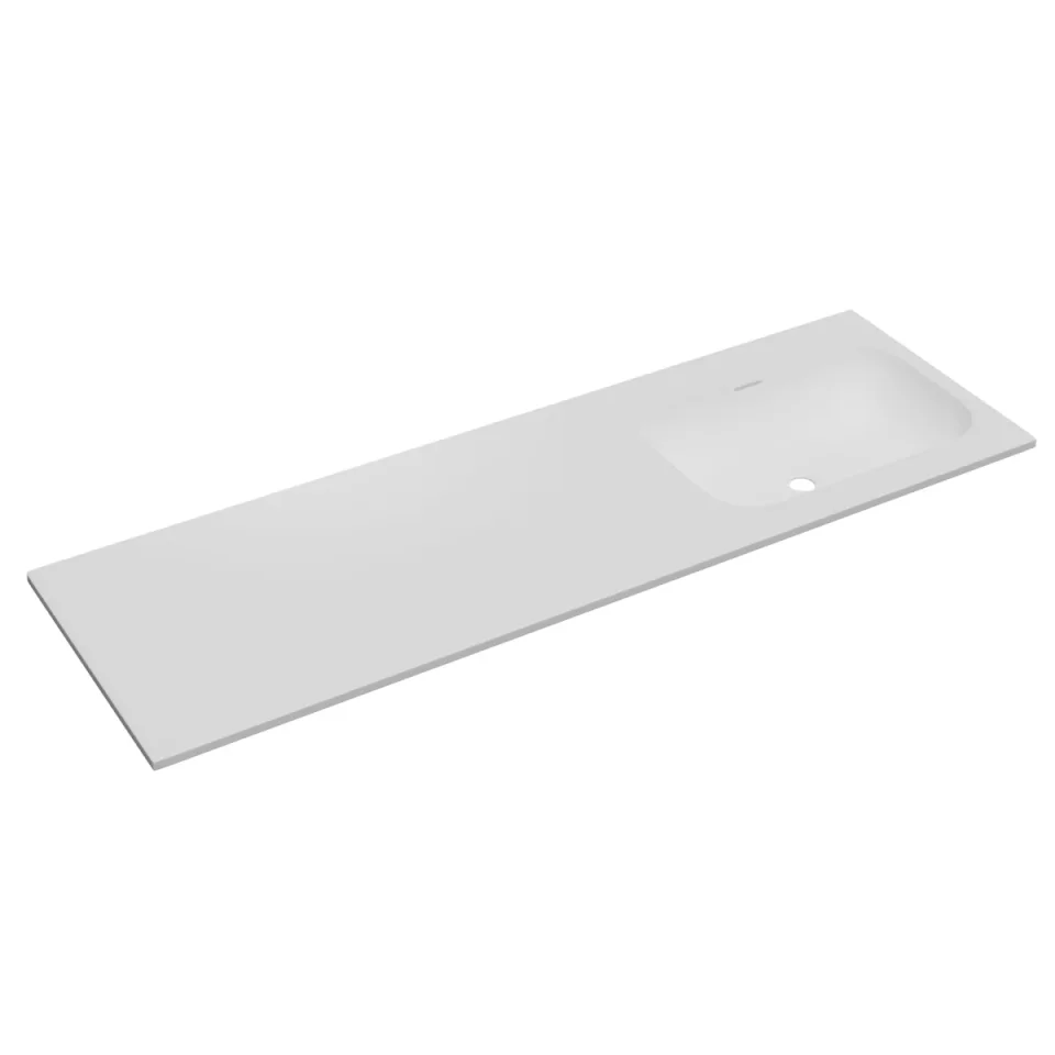 Faeber Infinite M1 Pearl 1500mm Right Hand Furniture Basin White Matt product image - Image 1