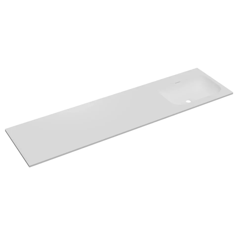 Faeber Infinite M1 Pearl 1800mm Right Hand Furniture Basin White Matt product image - Image 1
