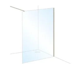 London Showers 10mm Glass 900mm incl. Wall Arm & Surface Channel - Chrome