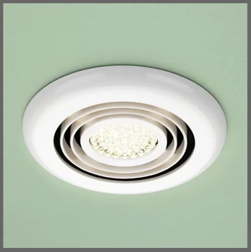 Hib Turbo Inline Fan, White - Warm White Led 14.5 X D1.5cm product image - Image 1