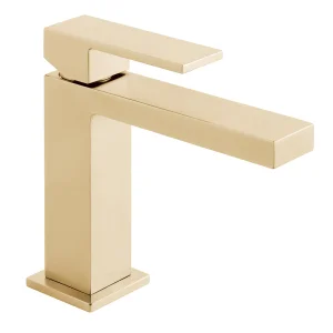 Vado Individual Notion Slimline Mono Basin Mixer Brushed Gold
