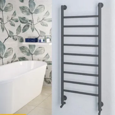Eastbrook Eshton 1200 X 600mm. Towel Rail Matt Anthracite