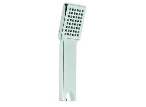 Vado Rectangular Single-function Rub-clean Shower Handset Chrome detail view - Image 2