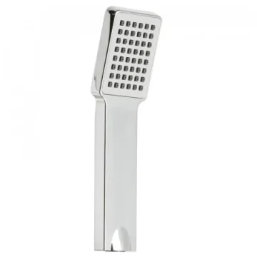 Vado Rectangular Single-function Rub-clean Shower Handset Chrome