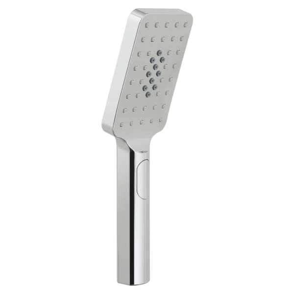 Vado Nebula 80mm X 115mm Rectangular 3 Function Rub Clean Shower Handset With Push Button Control Chrome