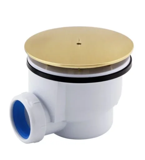 Just Taps Vos Shower Waste Brushed Brass product image - Image 1