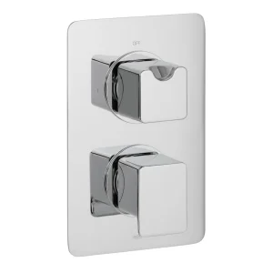 Vado Dx Phase 1 Outlet 2 Handle Concealed Thermostatic Valve Chrome