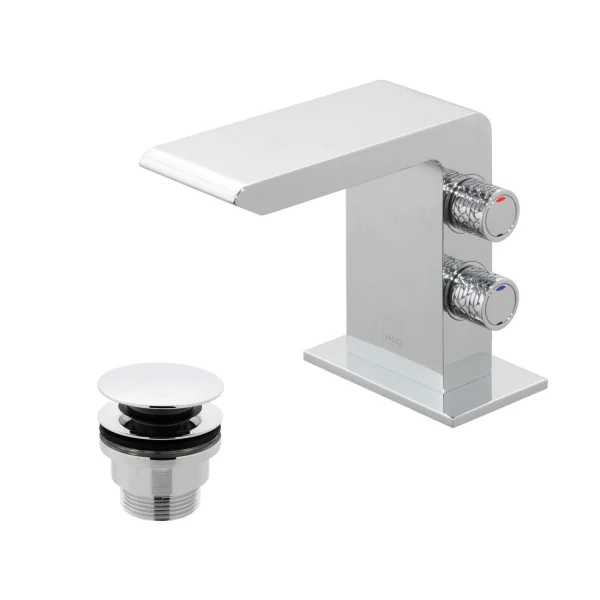 Vado Omika Mini Mono Basin Mixer With Universal Waste Chrome