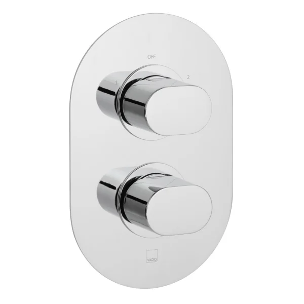 Vado Dx Life 2 Outlet 2 Handle Concealed Thermostatic Valve Chrome