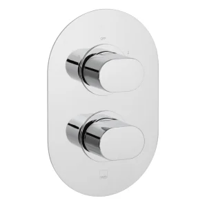 Vado Dx Life 2 Outlet 2 Handle Concealed Thermostatic Valve Chrome