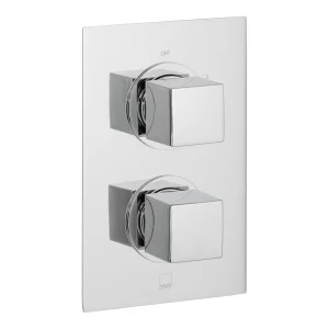 Vado Dx Mix 2 Outlet 2 Handle Concealed Thermostatic Valve Chrome